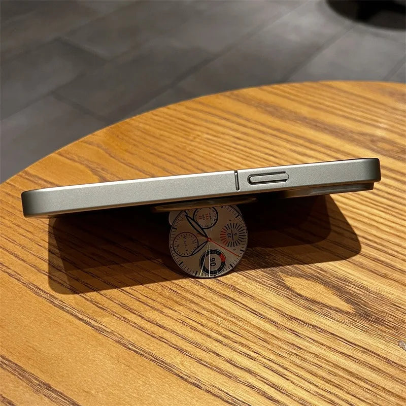 Clock Water Ripple Magsafe Bracket Phone Case - Image 3