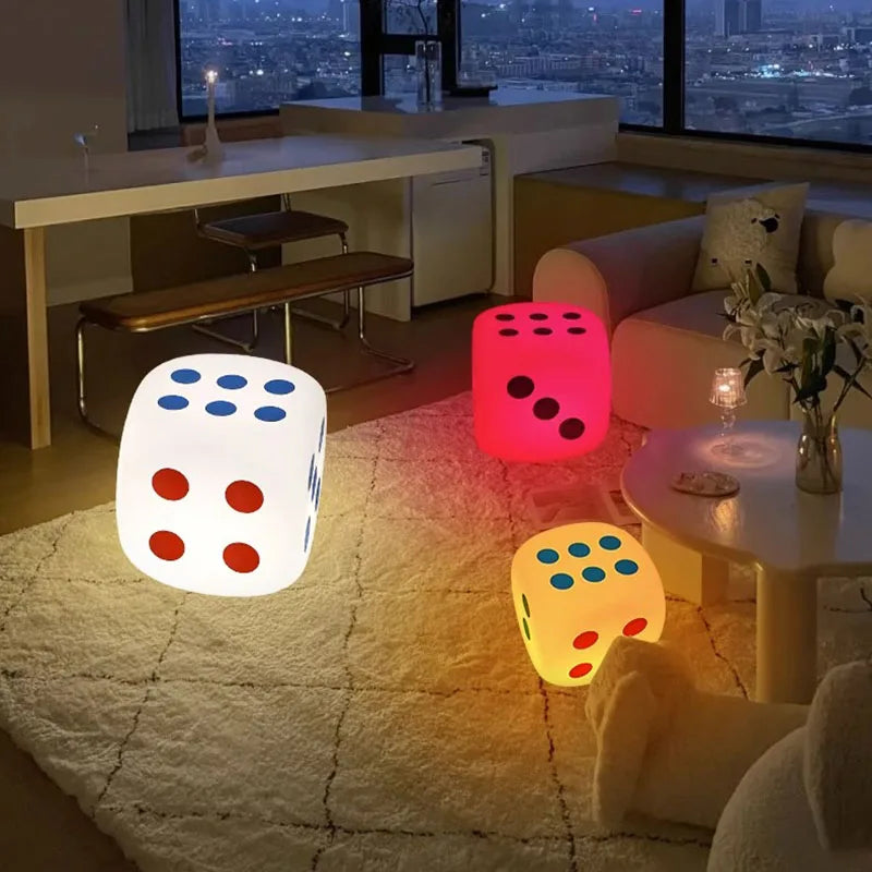 Huge Dice Bedside Atmosphere Floor Table Lamp - Image 1