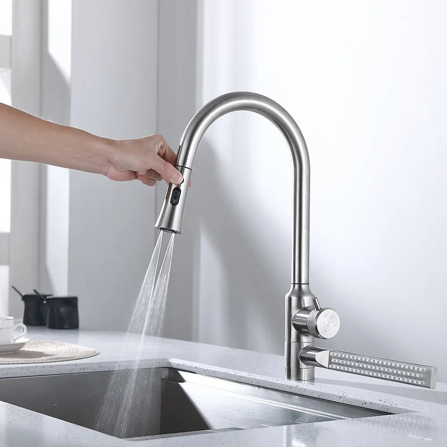 Next Level Rainfall Pull Out Waterfall Kitchen Faucet - Image 0