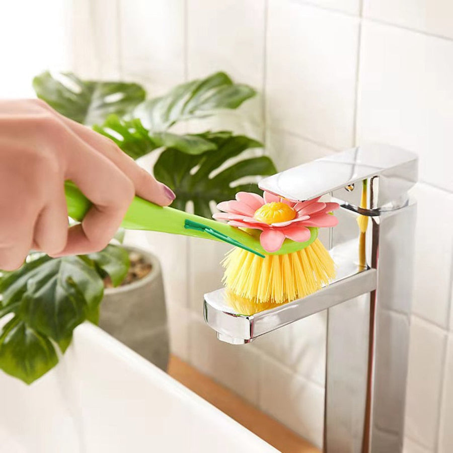 Creative Flower Pot Cleaning Brush - Image 1