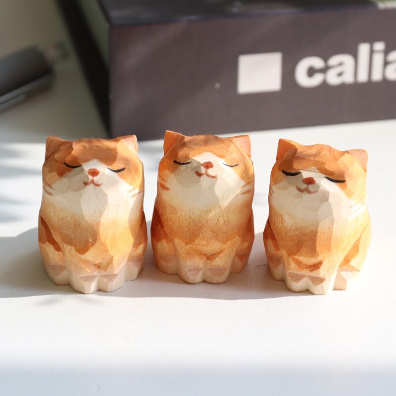 Handmade Wooden Cute Pet Figurines - Image 12