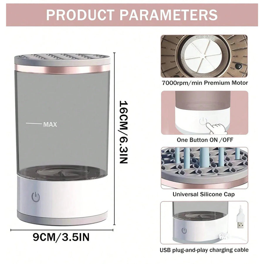 Dustproof Fast USB Automatic Makeup Cleaner - Image 6