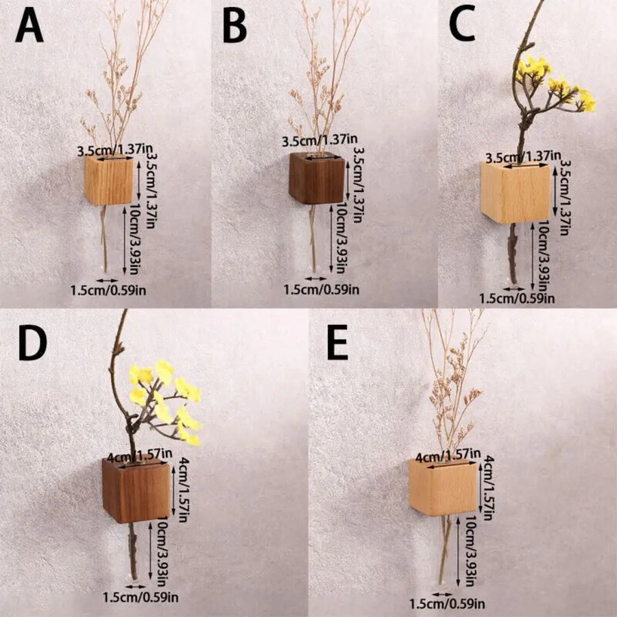 Wooden Magnetic Flower Tube Vase - Image 7