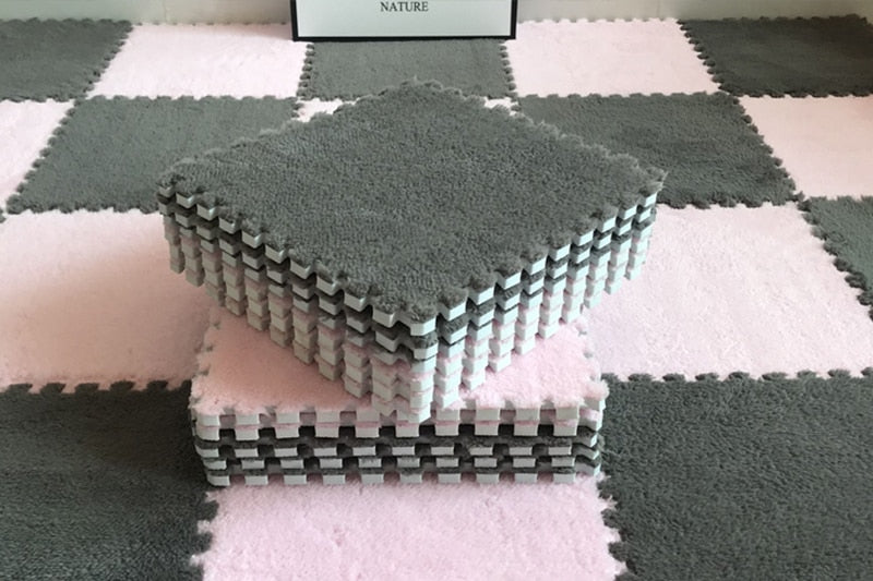 DIY Winter Plush Puzzle Mat - Image 11