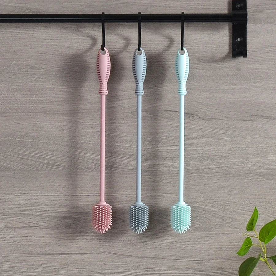 Easy Cleaning Baby Long Handle Silicone Bottle Brush - Image 3