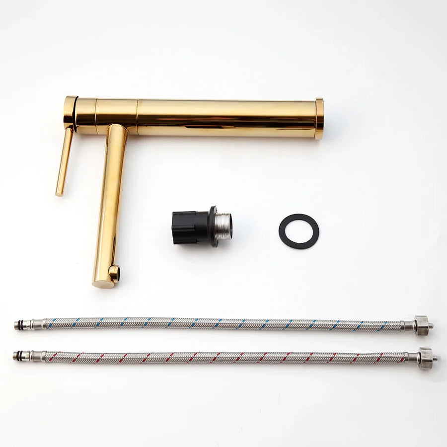 Golden Plated Vessel Stream Brass Elegant Faucet - Image 5