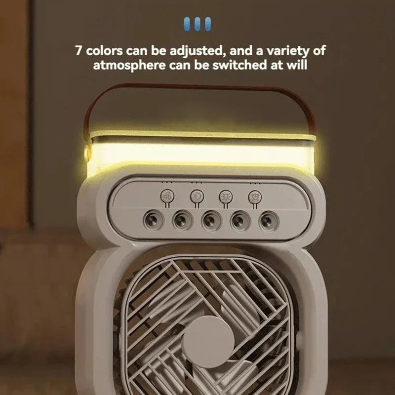 3in1 Air Cooler LED Night Lamp Humidifier Fan - Image 2