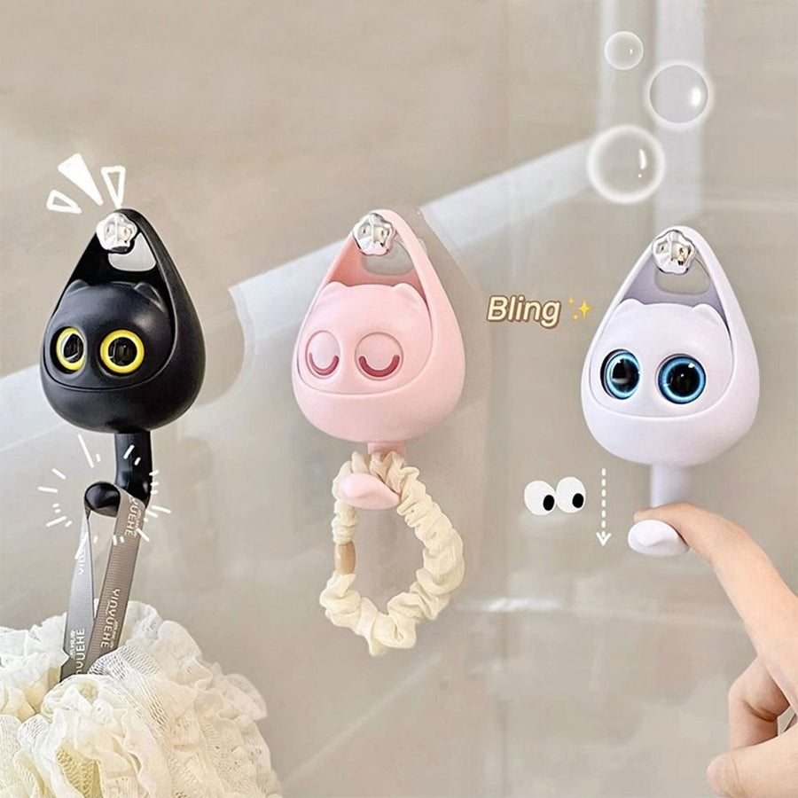 Cute Cat Punch Free Key Holder Hook - Image 5