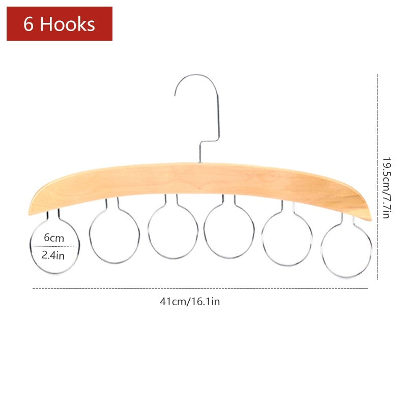 Wooden Space Saving Multi Organizer Hanger - Image 11