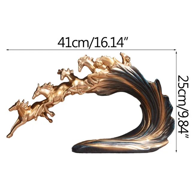 Nordic Luxury Galloping Horse Home Decoration - Image 11