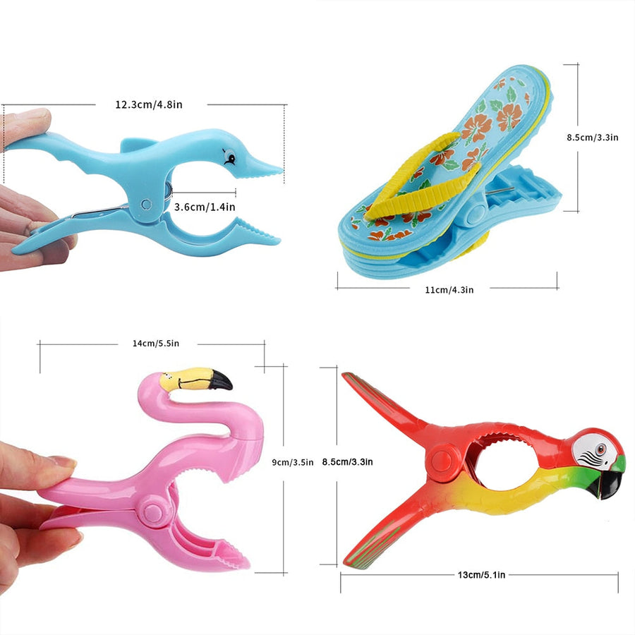 Cartoon Beach Towel Holder Clip Set - Image 10