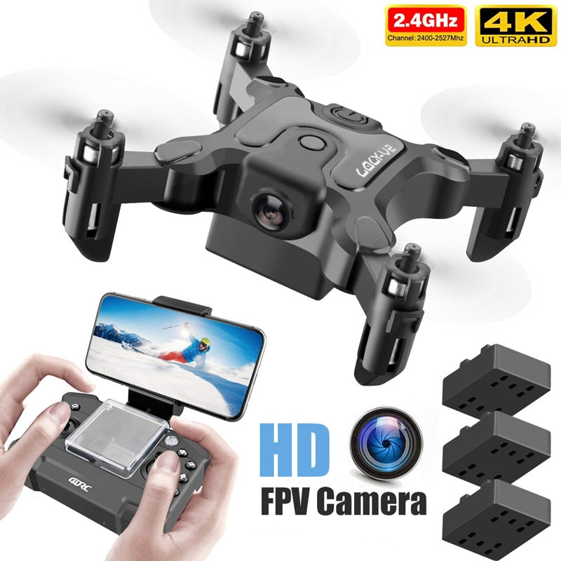 Mini Smart Foldable RC HD FPV Drone - Image 6