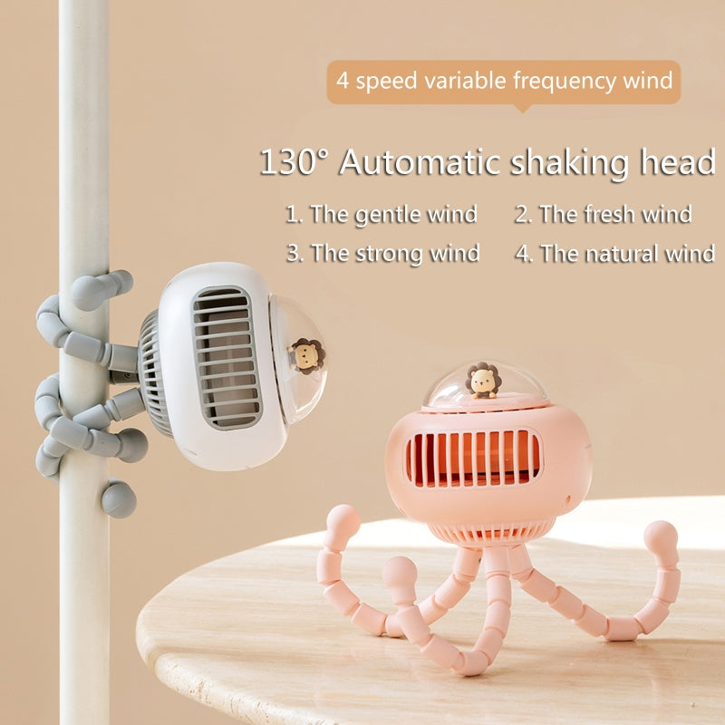 Portable Flexible Cute Baby Stroller Fan - Image 7