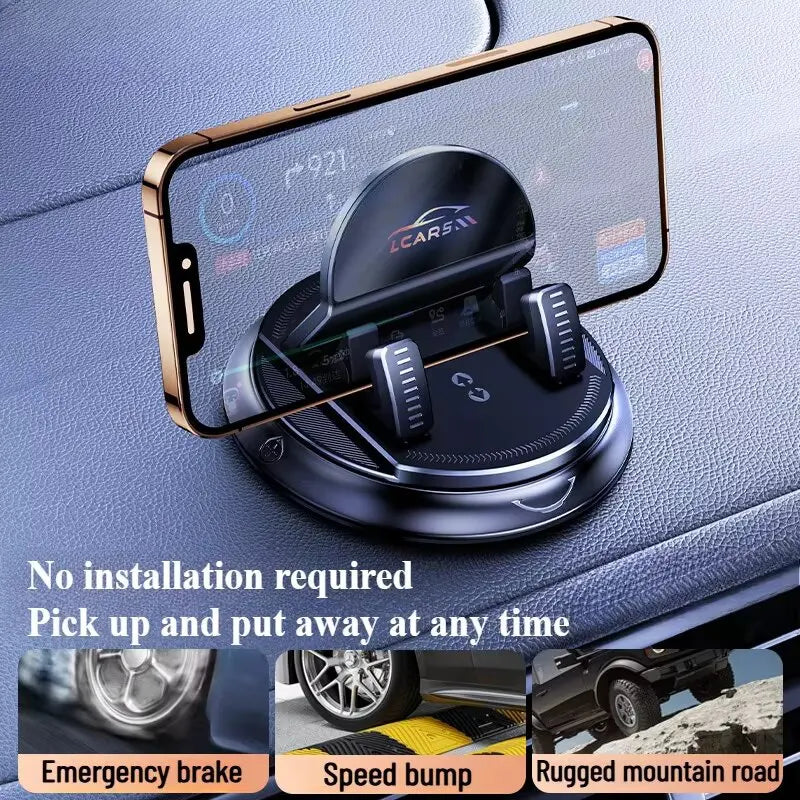 Turn Dock Rotating Dashboard Phone Mount Holder