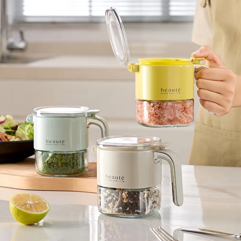 Square Glass Seasoning Dispenser Bottle - Image 0