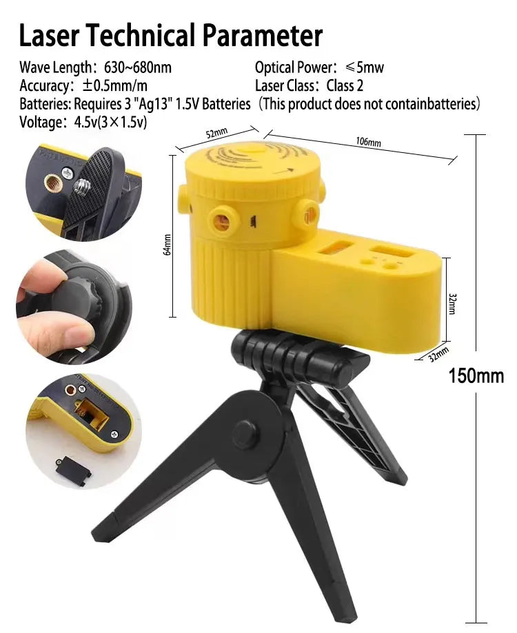 DIY Laser Level Ruler Measuring Laser Tool - Image 6