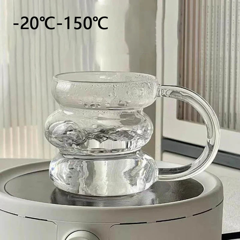 Sleek Glass Irregular Bubble Mug - Image 4