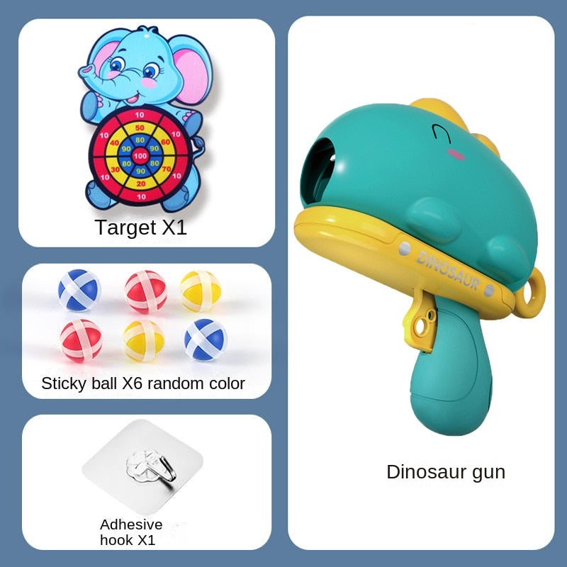 Cute Dinosaur Sticky Ball Dart Toy Set - Image 6