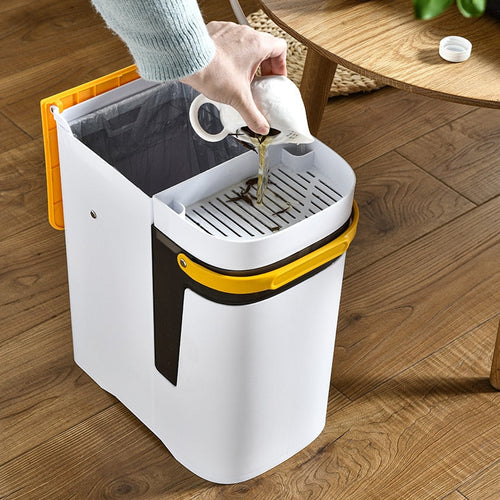 2in1 Dry & Wet Storage Easy Trash Can - Image 0