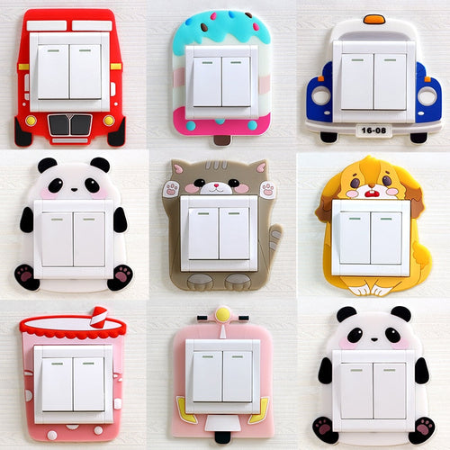 3D Luminous Cartoon Animals Switch Cover - Image 0