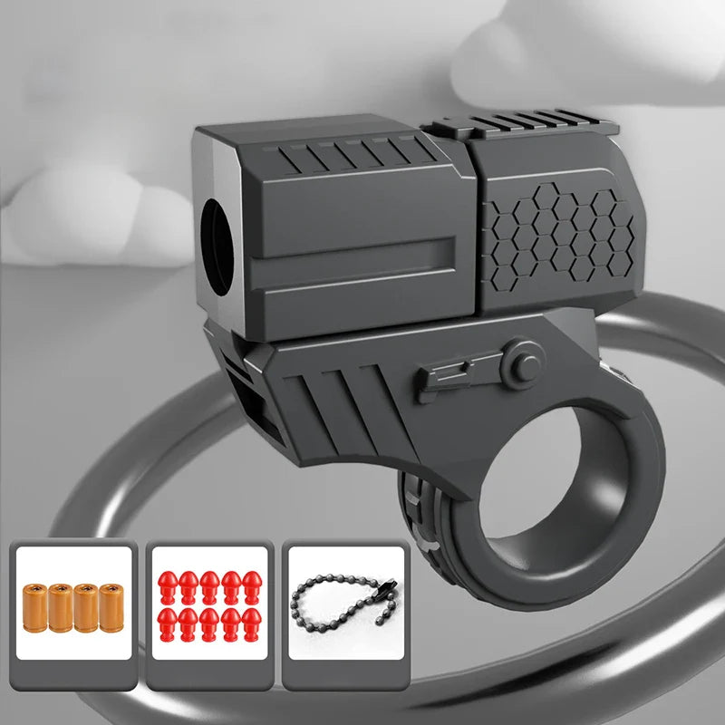Mini Shell Launcher EDC Finger Ring Toy Gun - Image 7
