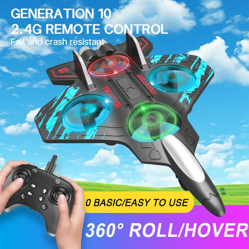 Fighter Stunt Remote Control Foam Jet Plane - Image 1