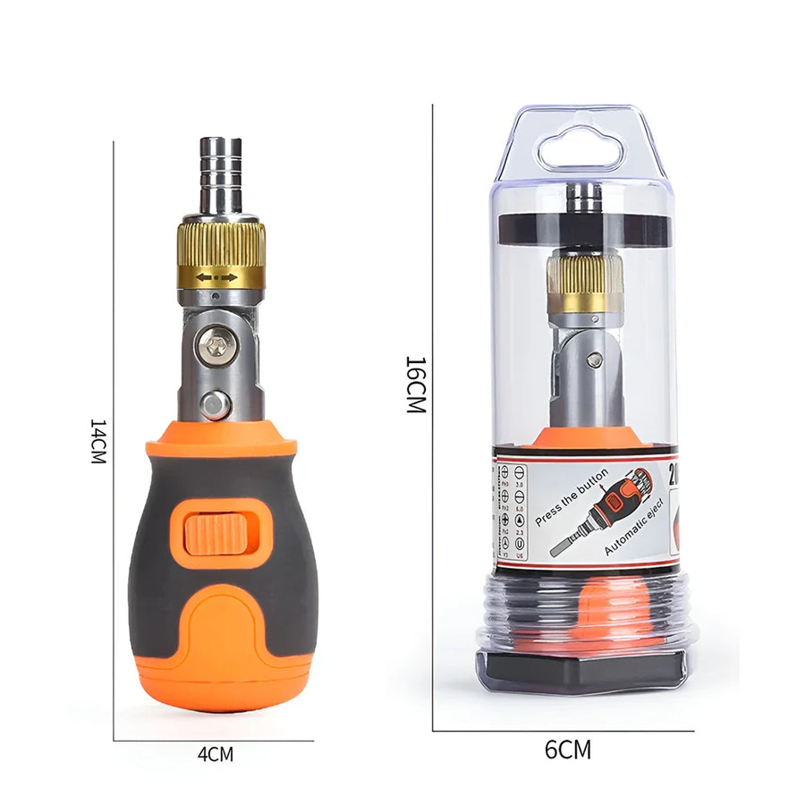 8in1 Mini Magnetic Bits Portable Ratchet Screwdriver - Image 1