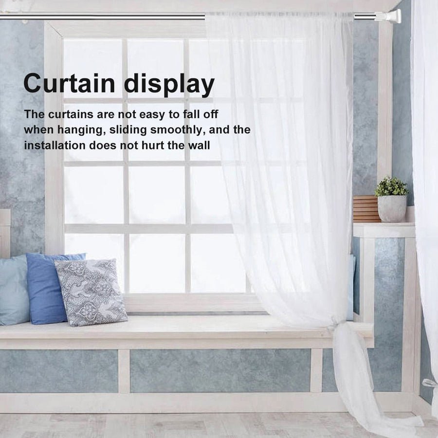 Space Saver Adjustable Telescopic Clothes Hanger Rod - Image 2