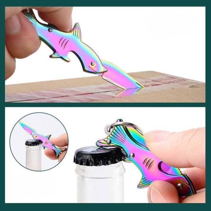 Sharp Shark Multifunctional Toothpick Knife Keychain - Image 3