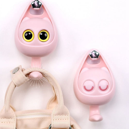 Cute Cat Punch Free Key Holder Hook - Image 0