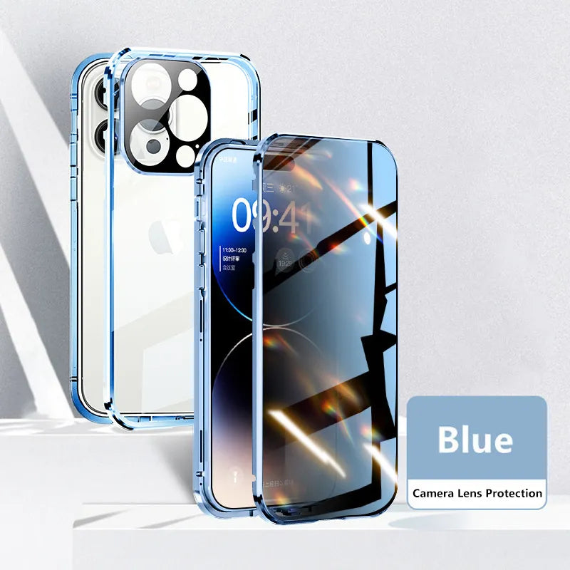 Invisible Shield Full Cover Anti-Peep Privacy Magnetic Phone Case - Image 9