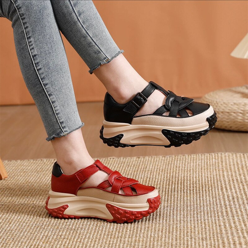 Thick Sole Comfy Steps Sandals - Image 0