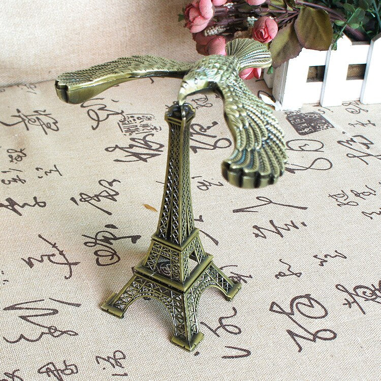 Retro Eagle Tower Balance Figurines - Image 3