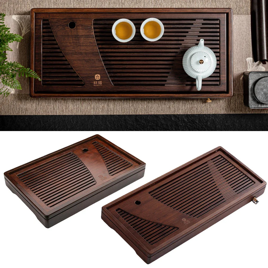 Bamboo Solid Wood Tea Ceremony Tray - Image 8