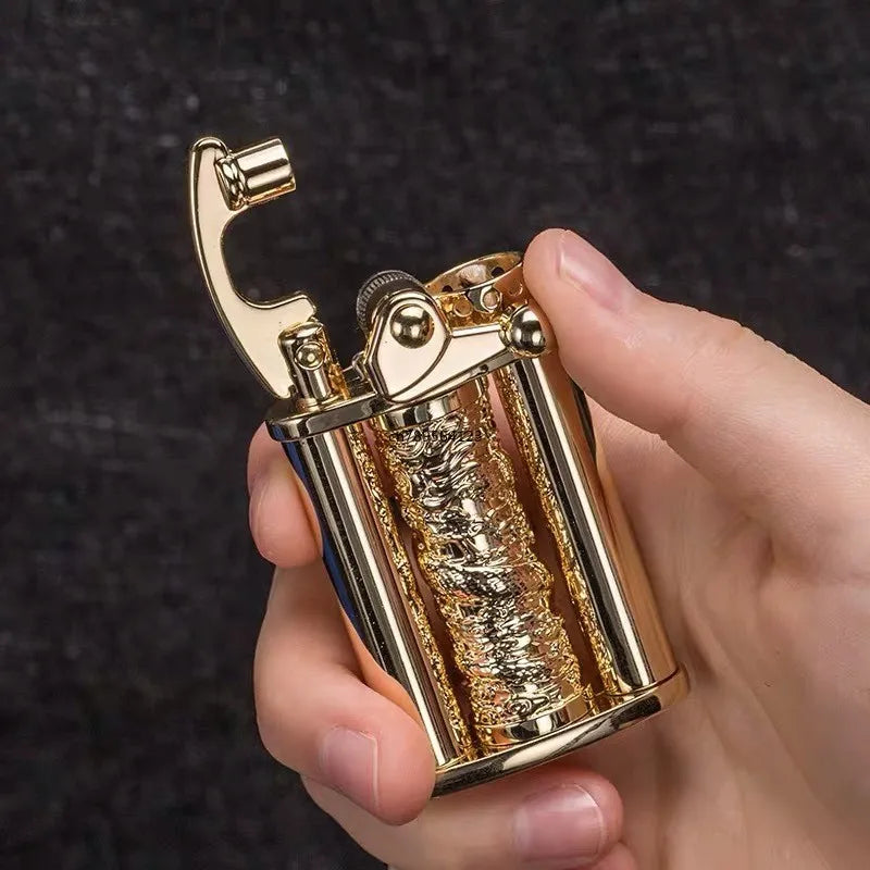 Eco Flame Vintage Brass Kerosene Lighter - Image 3