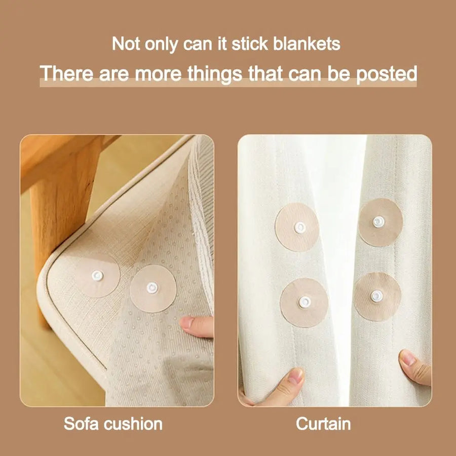 Stay Put Anti-Slip Easy Duvet Cover Snap Clip Set - Image 5