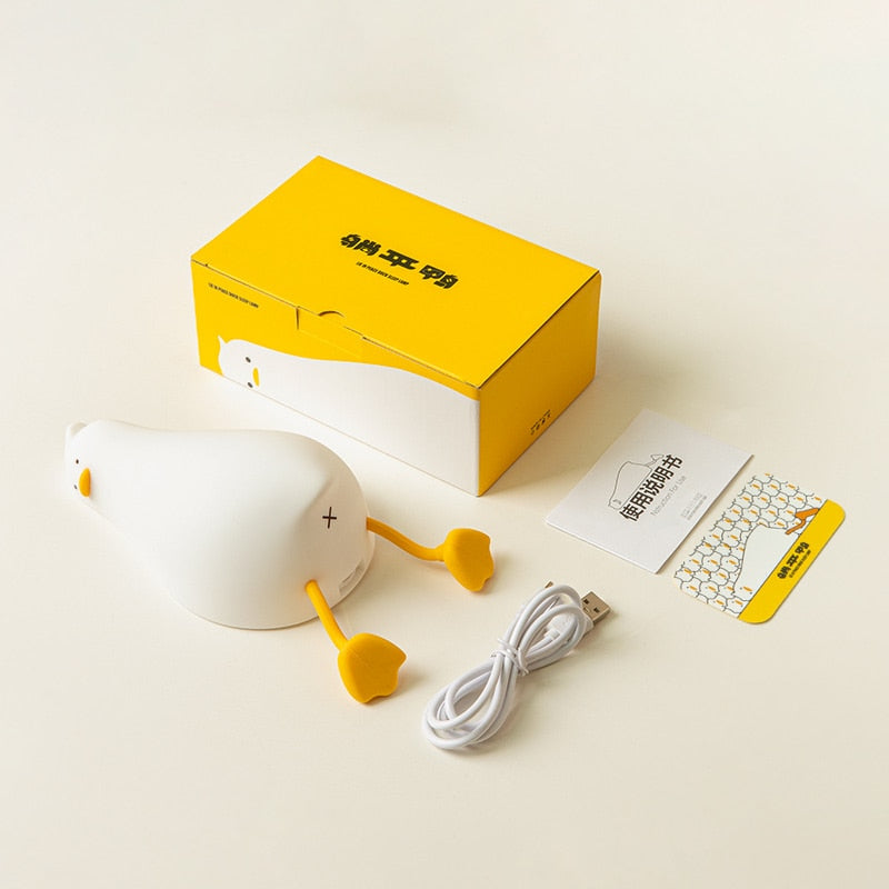 Lazy Flat Duck Atmosphere Night Lamp - Image 7