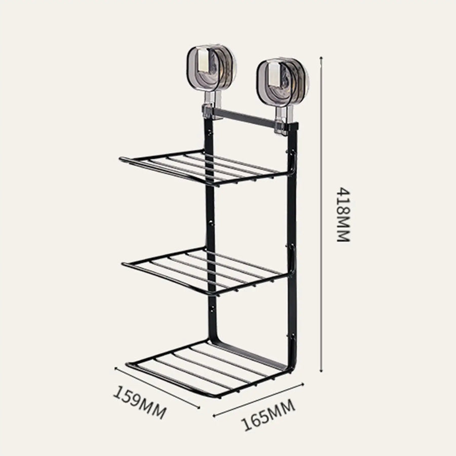 Food Preparation Wall-Mounted 3-Layer Organizer Rack - Image 7