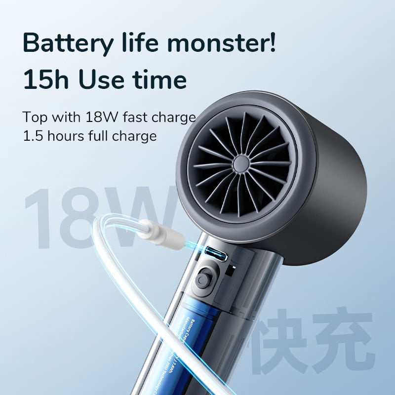 Portable Handheld Wireless Cool Summer Fan - Image 2