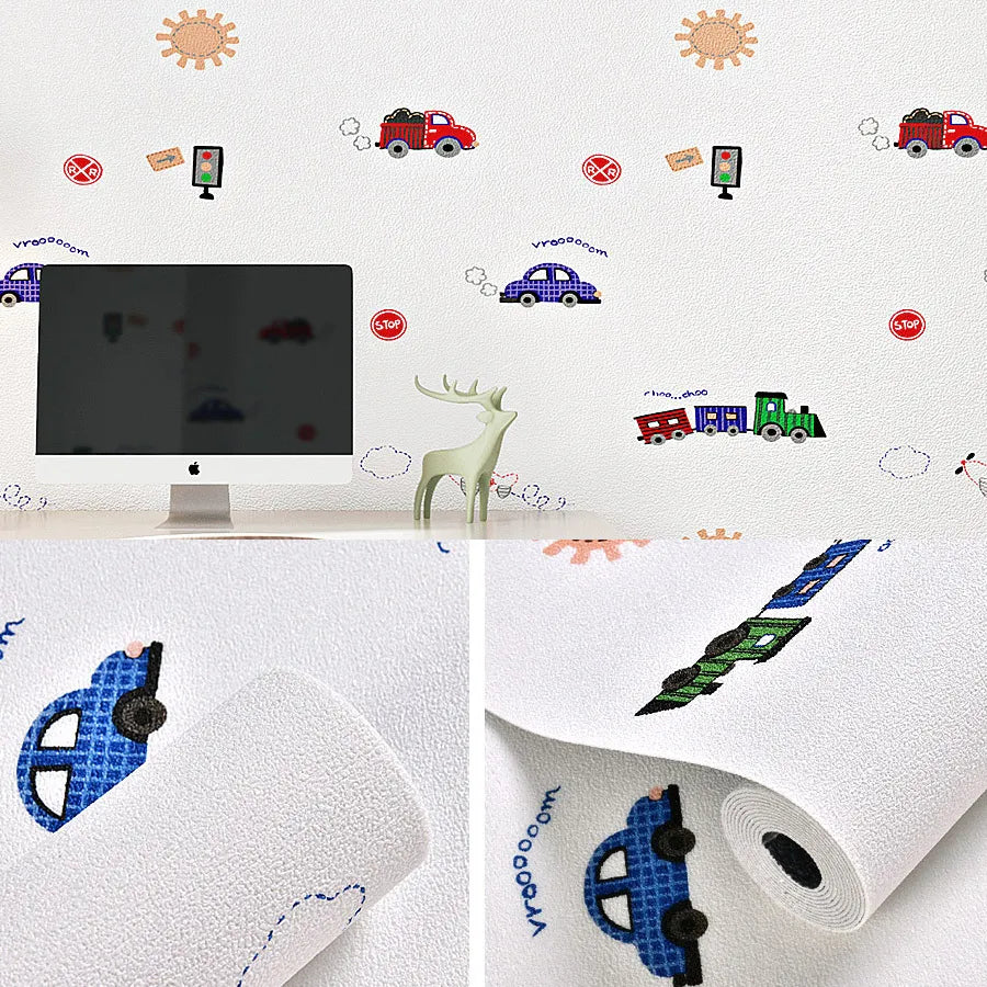 3D Linen Self-Adhesive Waterproof Wall Sticker - Image 9