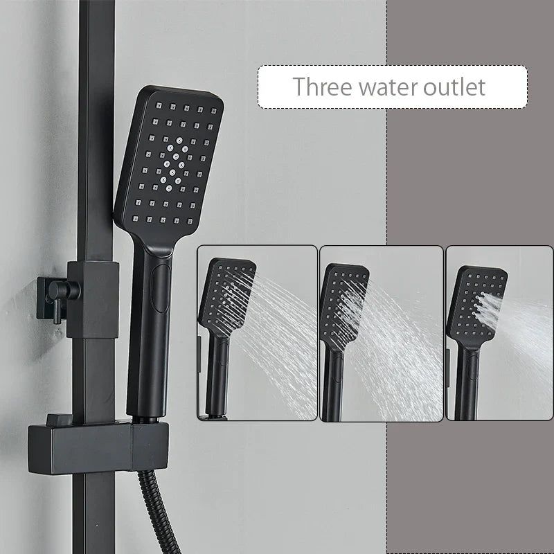 Thermostatic Digital Display Stylish Pressure Shower Set - Image 1