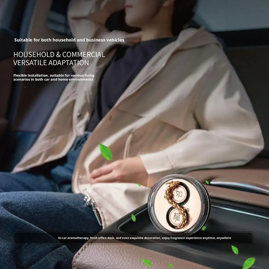 Elegant Dragon Wind Rotating Car Air Freshener - Image 2