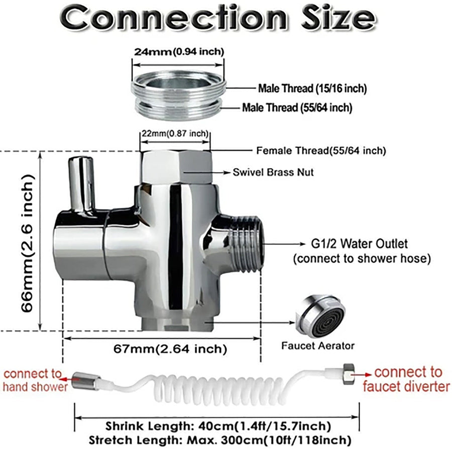 All-in-One Easy Clean Adjustable Bathroom Set - Image 6