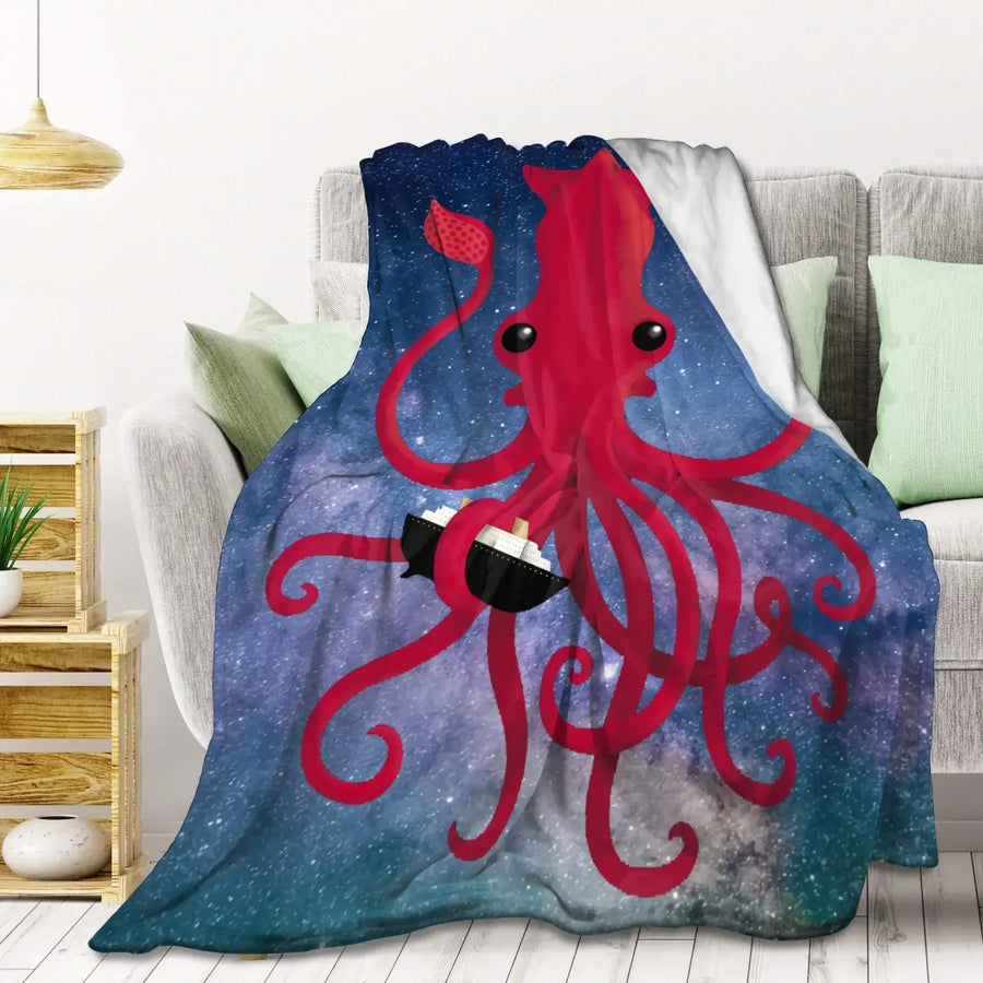 Sea Life Ocean Throw Octopus Blanket - Image 13
