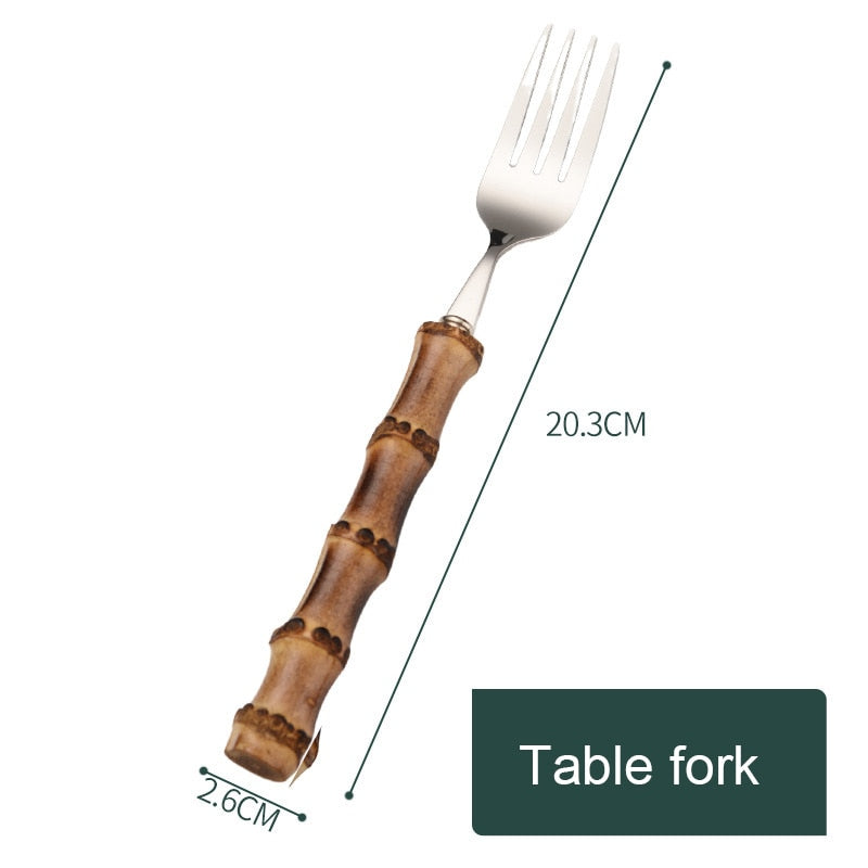 Creative Retro Bamboo Cutlery - Image 8