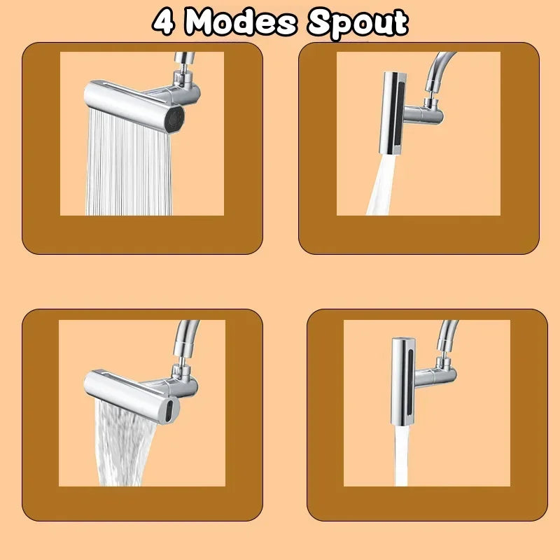 Multifunctional Waterfall Modern Kitchen Matte Faucet - Image 2