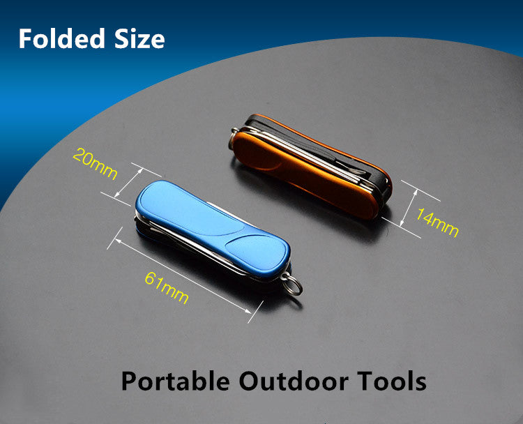 10in1 Stainless Steel EDC Keychain Tool - Image 13
