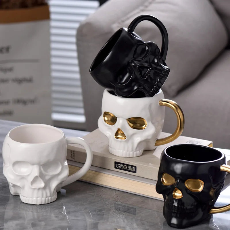 Spooky Skull Coffee Mug - Image 1