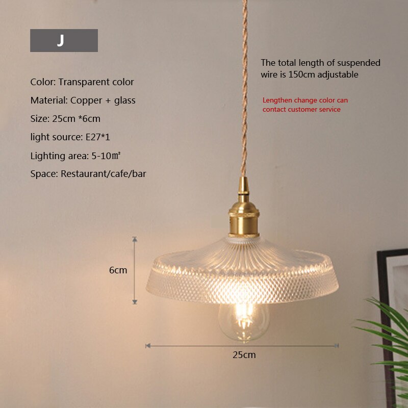 Nordic Brilliance Transparent Glass Pendant Lamp - Image 19