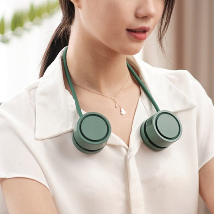 Retractable Aroma Therapy Bladeless Neck Fan - Image 2
